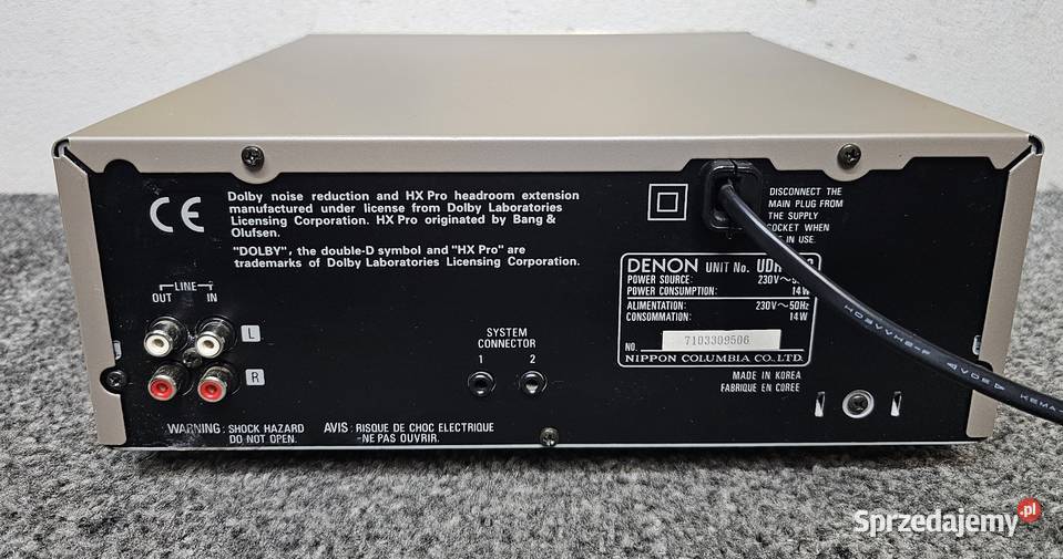 Magnetofon kasetowy DENON UDRF88 Kraków sprzedam