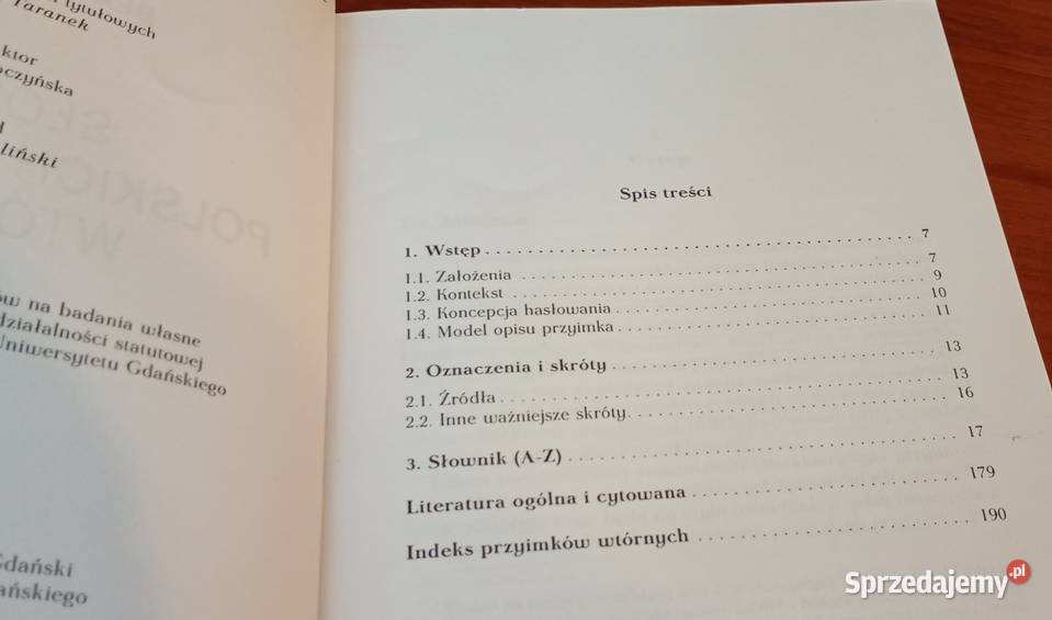 Słownik polskich przyimków wtórnych Beata Książki i Podręczniki Gdańsk