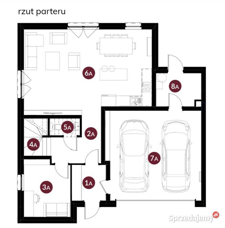 Wysoki standard domy bliźniaki 4 miejsca na auto 1 piętro Michałowice-Wieś