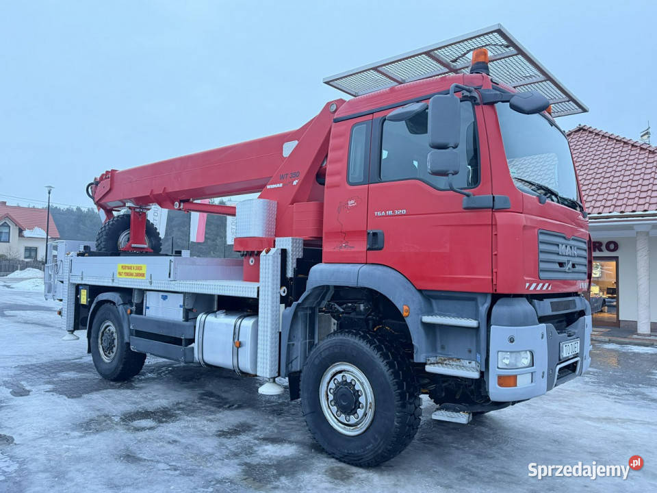 MAN TGA 18320 4x4 Zwyżka WUMAG WT 350 Podnośnik diesel sprzedam