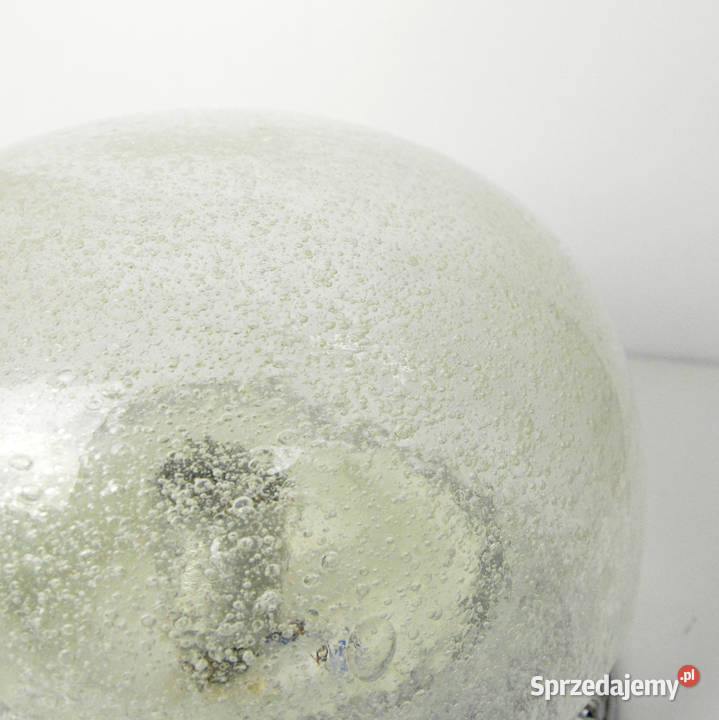 Duży chromowany plafon Hillebrand Niemcy lata 70 przezroczysty Warszawa