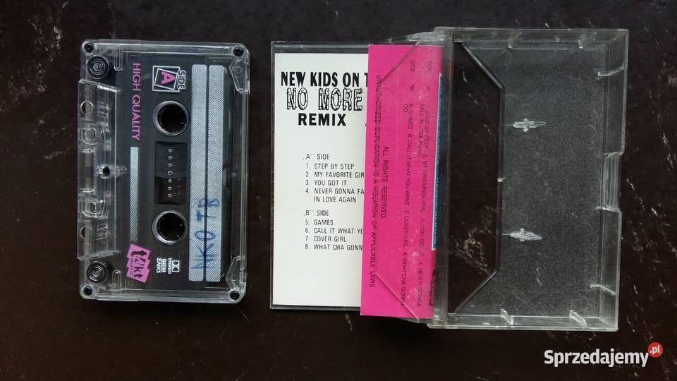 Kaseta magnetofonowa NKOTB No more games Remix kaseta Siemiatycze
