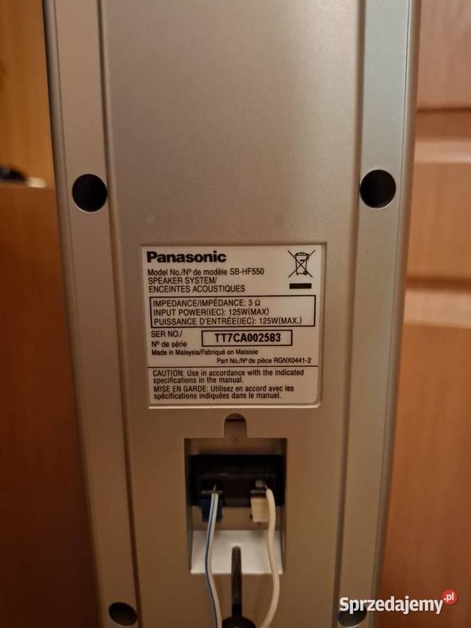 OKAZJA Głośniki Kina Domowego Panasonic Sochaczew