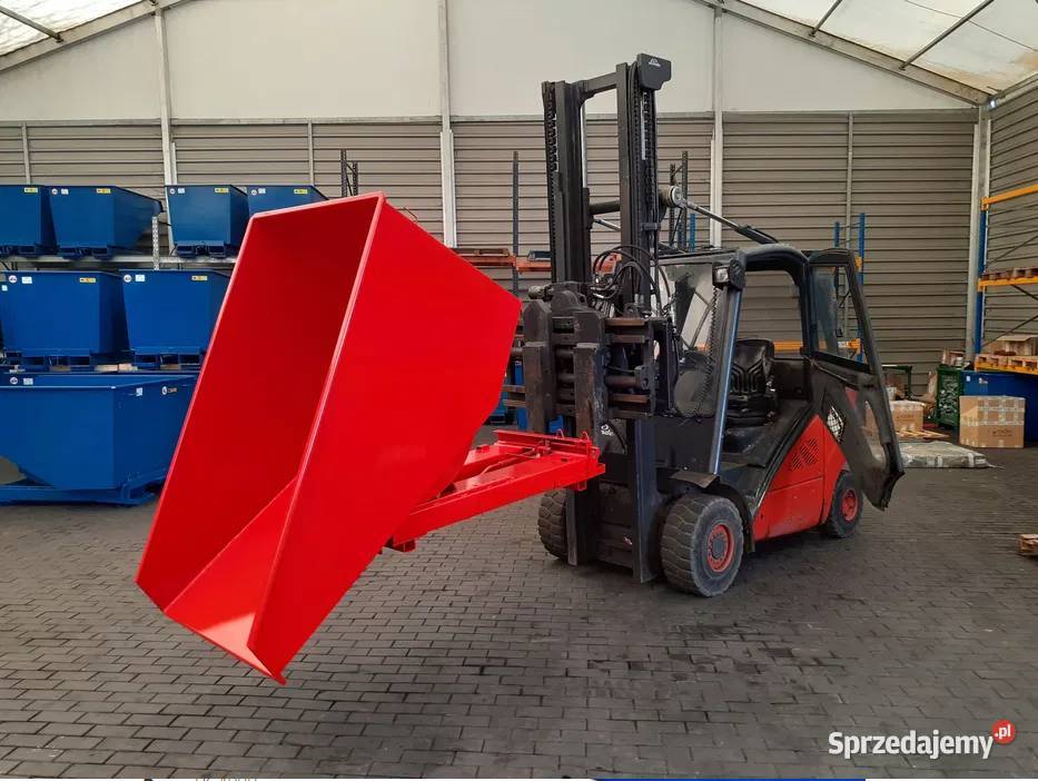 Pojemnik metalowy samowyładowczy 11m3 do widlaka Gliwice sprzedam