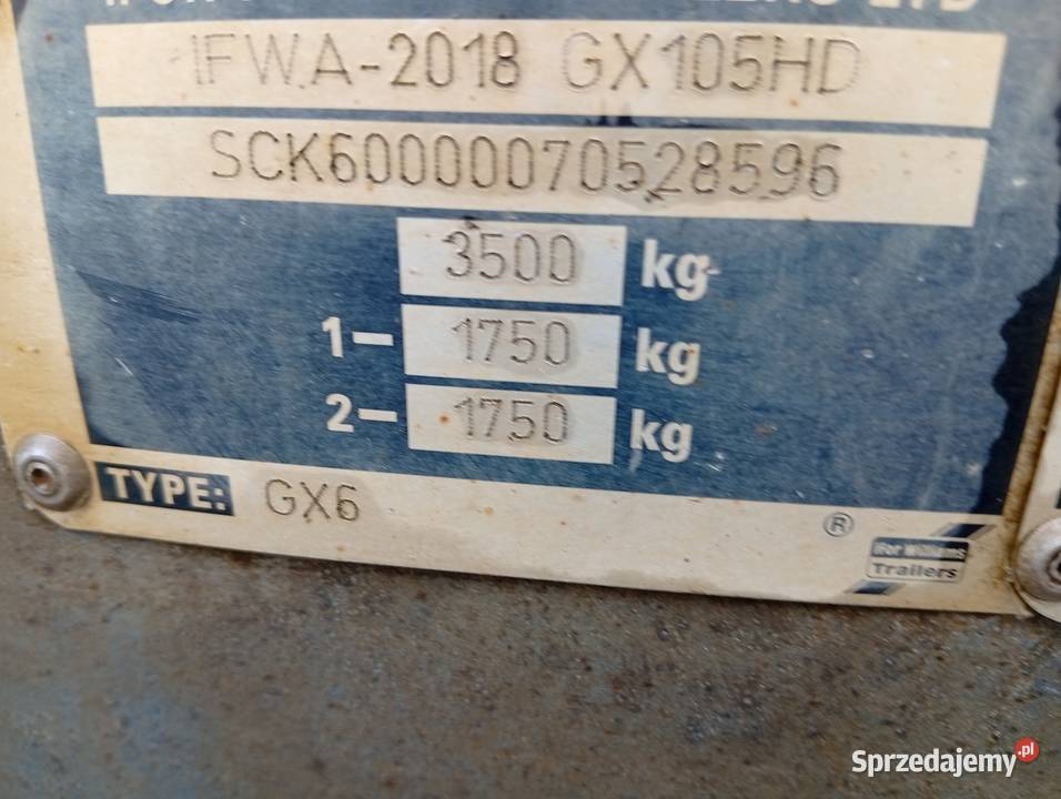 Przyczepa do przewozu mini koparka Do samochodów osobowych lubelskie Chełm sprzedam