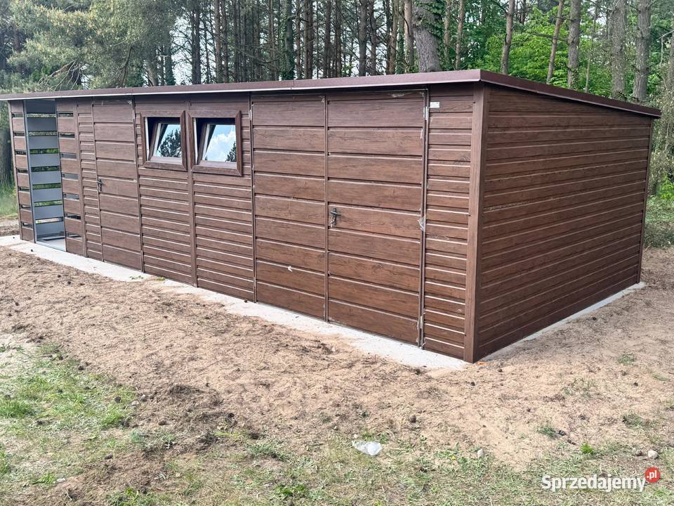 Garaż Blaszany domek ogrodowy 7x4 profil obróbka lubelskie Chełm