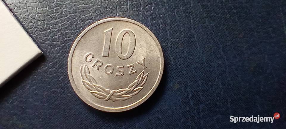 Stare monety 10 groszy 1972 PRL Polska piękna Lesko