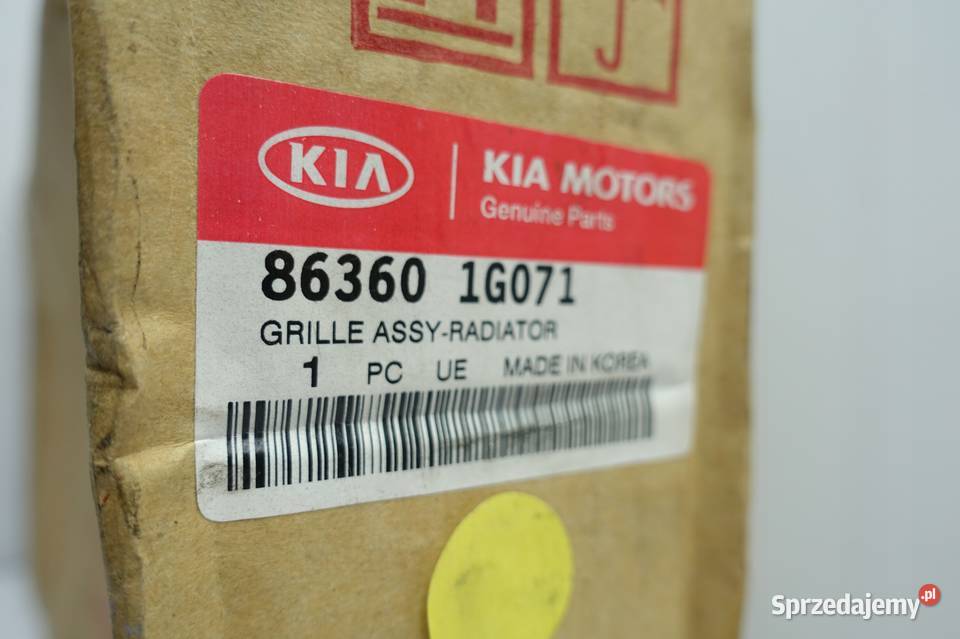 Kia Rio II PRZEDNIA ATRAPA grill gril 863611G071 Rudka