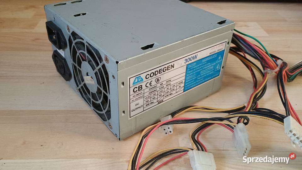 Codegen 300W model 300X1 standard ATX 203 Komputery i Akcesoria Lubartów
