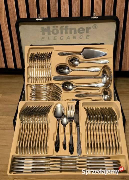 299 Walizka czarna sztućce Hoffner 72 elementy Zabrze