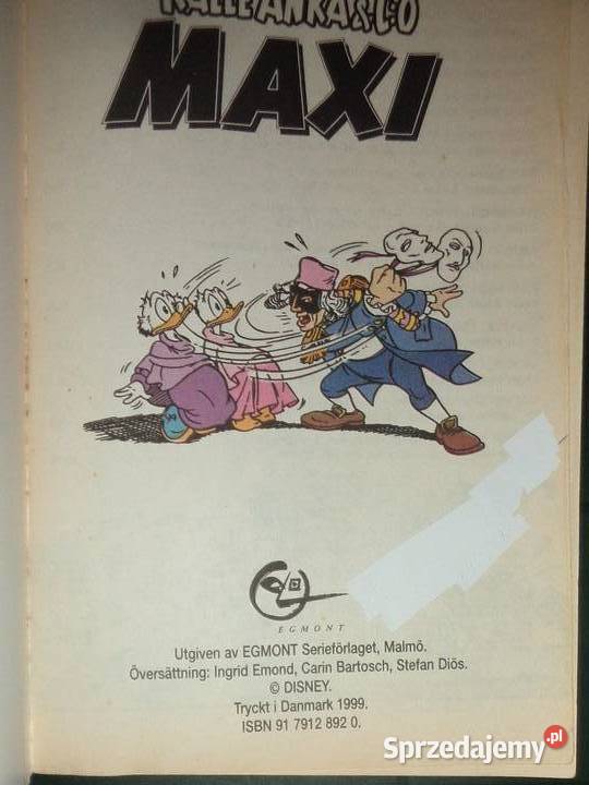 Walt Disney comic book Kalle Anka Co Maxi pocket ISBN 7388053007959 Rzeszów