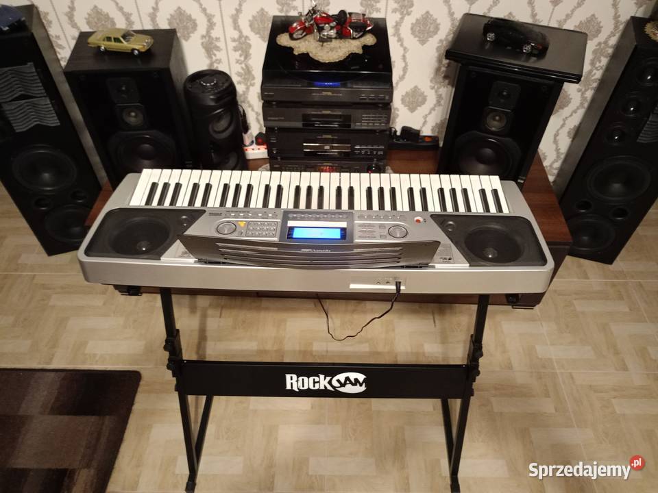 Keyboard RockJam w komplecie stojak statyw i Instrumenty klawiszowe i MIDI wielkopolskie Drawski Młyn