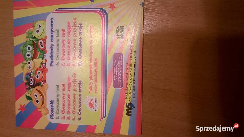 płyta CD Owocowe Party piosenki dzieci CD Gliwice