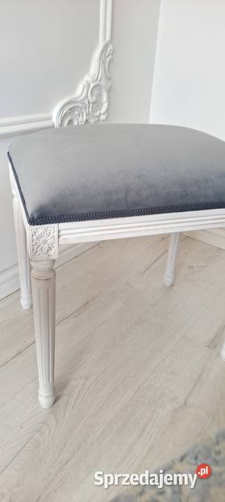 Stylowa pufa podnóżek stołek taboret Medalion 50cm Szczecin