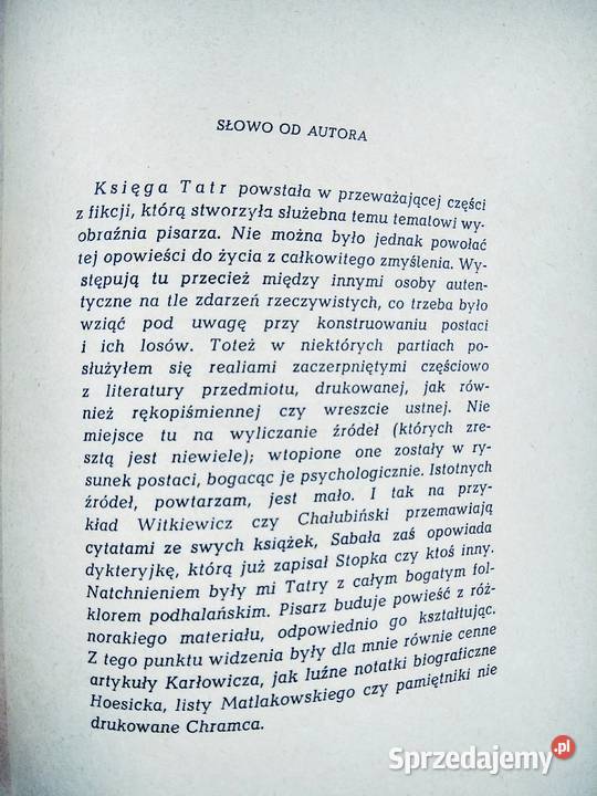Księga Tatr Jalu Kurek księgarnia warszawska twarda Warszawa
