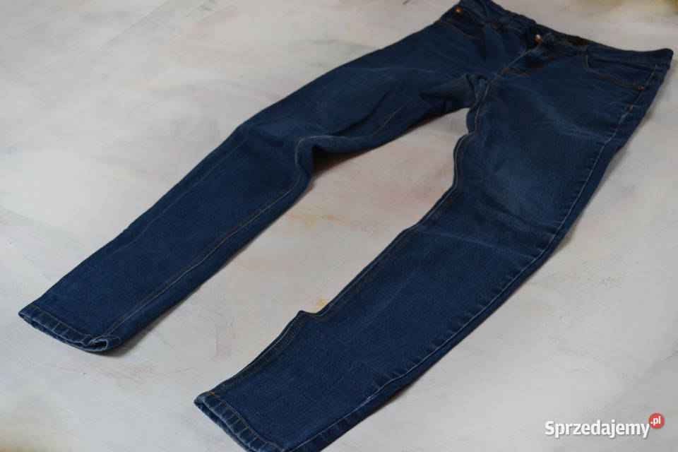 jeansowe rurki Gina Tricot S 36 M 38 granatowe Spodnie Warszawa