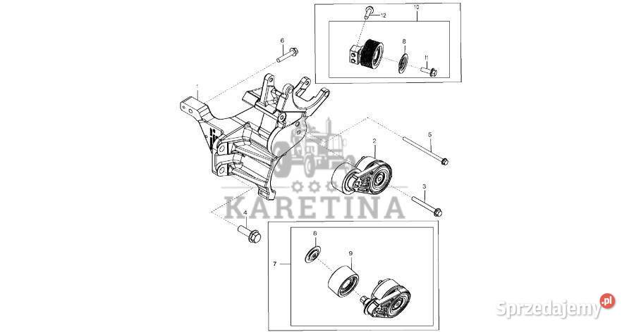 John Deere 9470RX Koło pasowe lużne RE302092 Jastrzębniki