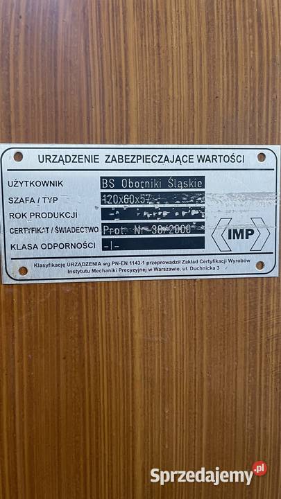 Sejf kasa Pancerna Golub-Dobrzyń sprzedam