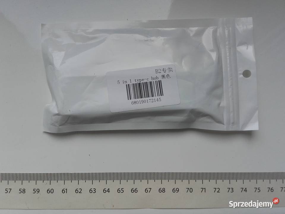 HUB USBC 30 20 microSD SD 5w1 YC909C NOWY przejściówki Bydgoszcz