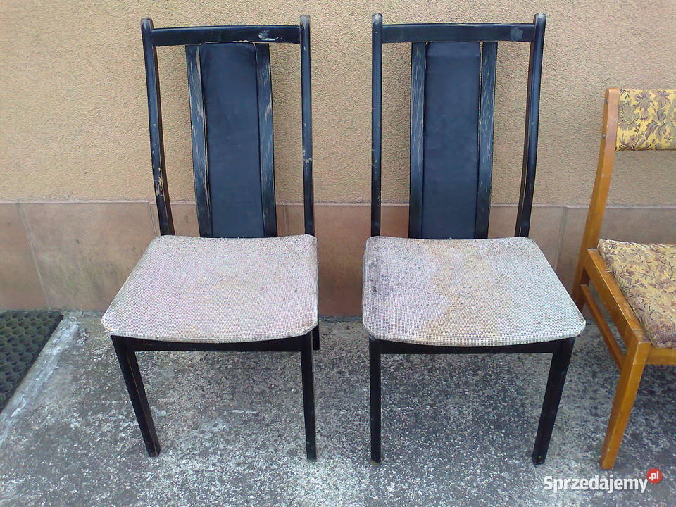 Krzesła PRL do renowacji Meble podlaskie Łomża