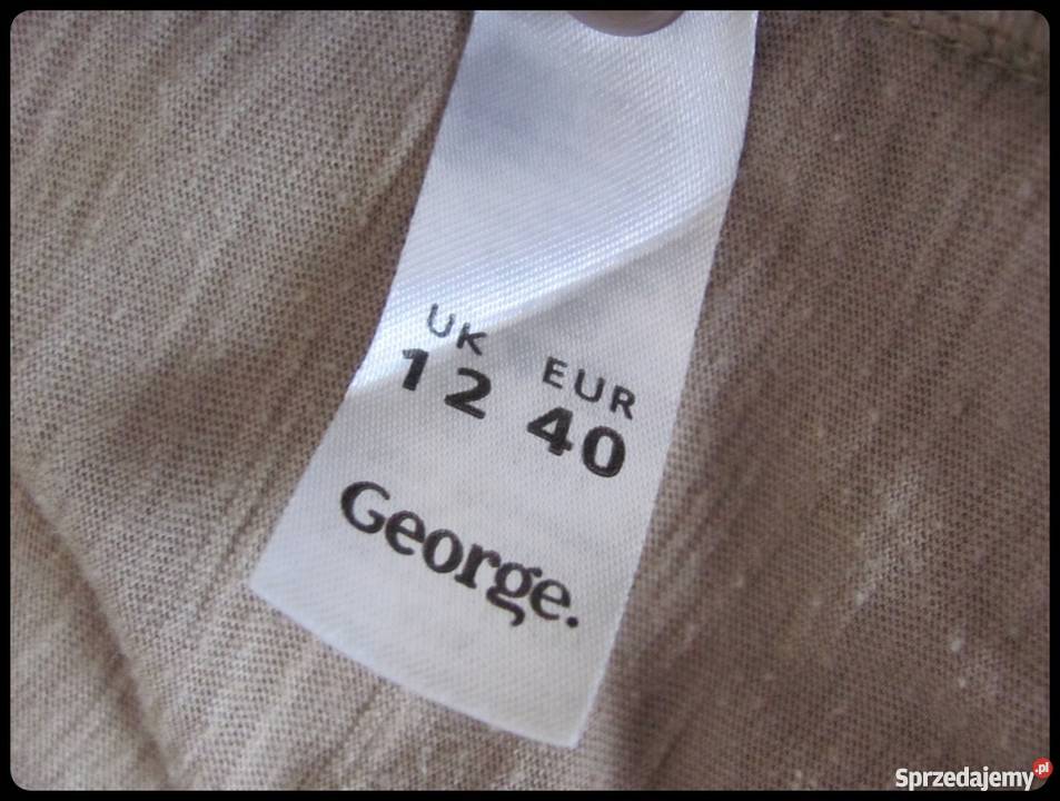 Kardigan narzutka beżowa zapinana na guziki 40 L Płock