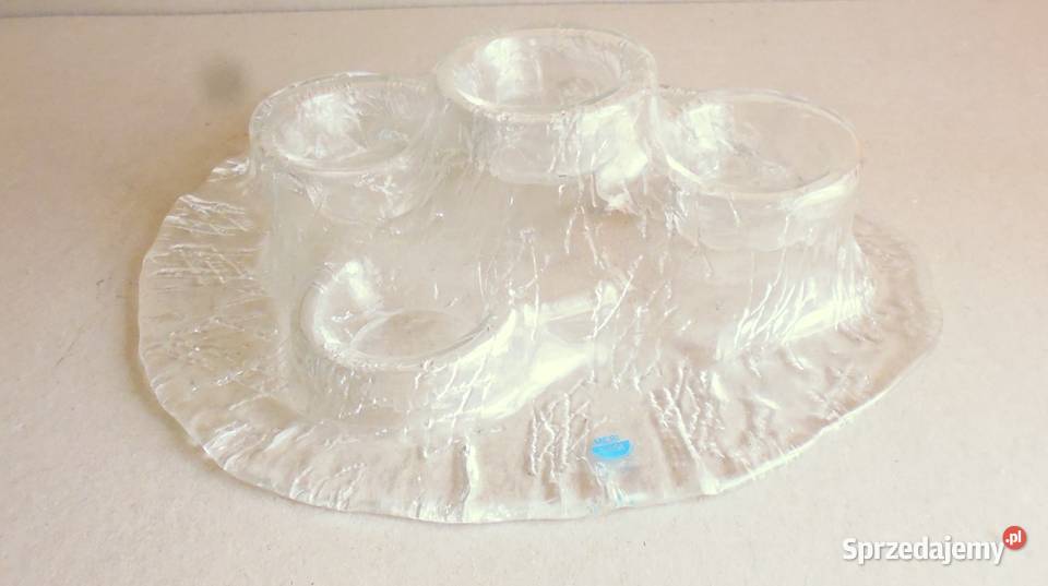 Świecznik Szklany Fiński Meri Lasi Katowice