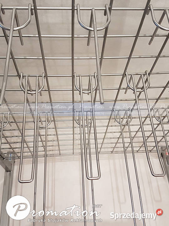 Kraty sklepowe na ścianę zawieszkihaki druciane Łódź