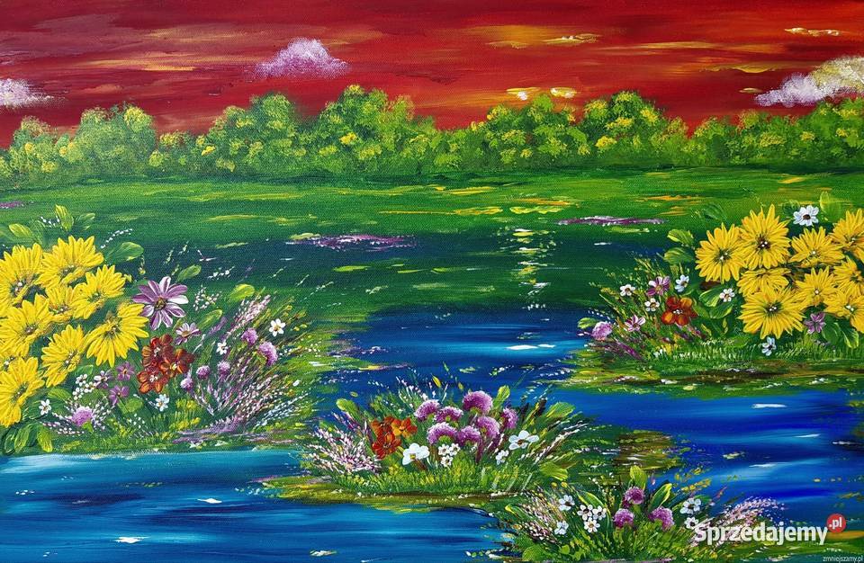 Tu chcę być Płótno 40 x 60 NOWY Kołobrzeg
