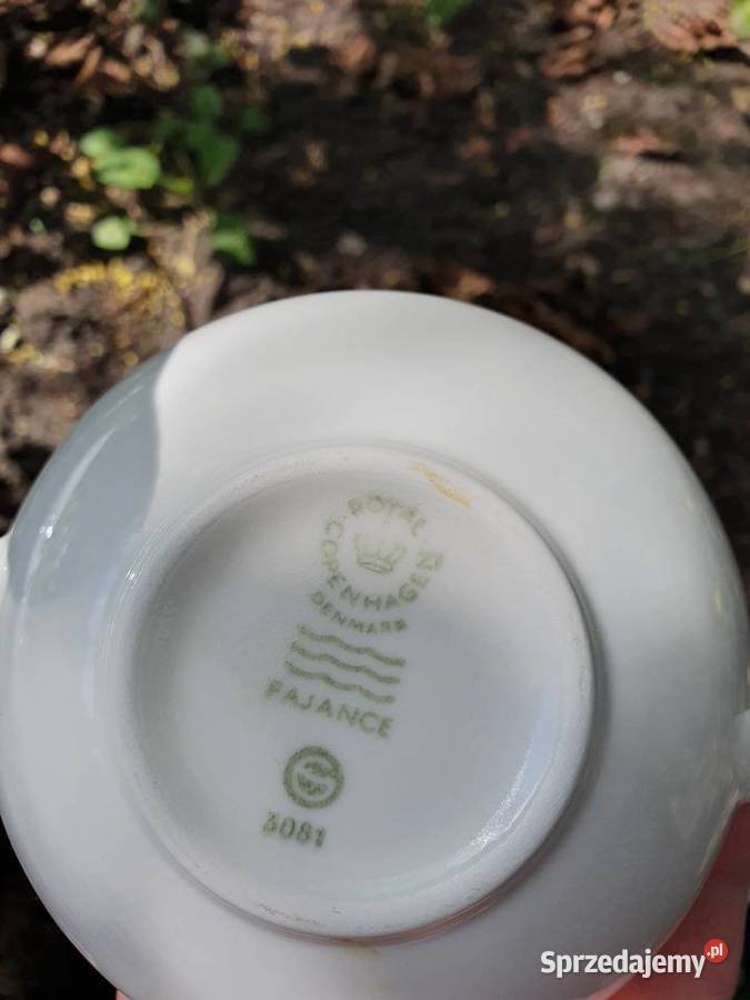 Royal Copenhagen bulionówka z pokrywką Myszków