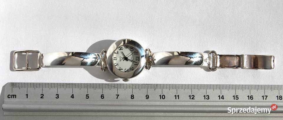 Srebrny zegarek damski klasyczny Osin quartz Lublin
