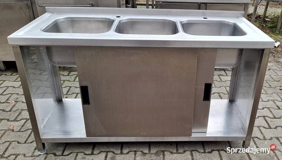 Zlew 3 Komorowy z Szafką Drzwi Suwane 1506085 Nowe Skalmierzyce