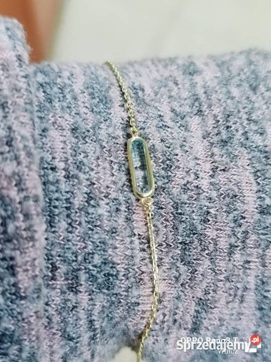 Złota Nowa bransoletka z cyrkonią dł1719pr375 Wałcz sprzedam