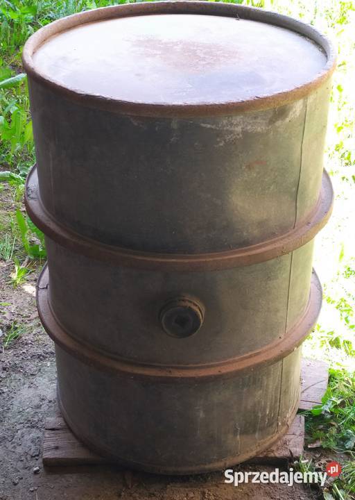 Beczka stalowa ocynkowana 200 litrowa
