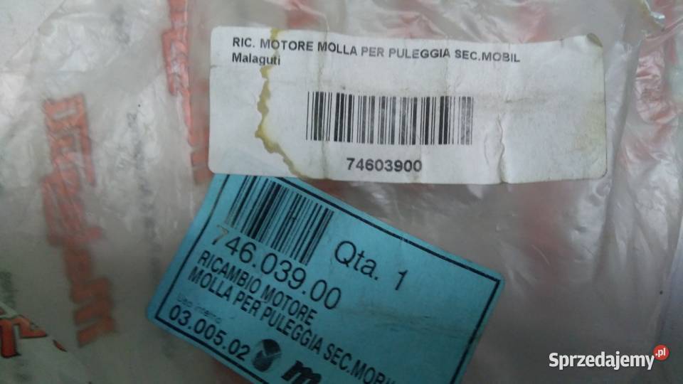 SPRĘŻYNA CENTRALNA SPRZĘGŁA ORGINAŁ MALAGUTI Bielsk Podlaski