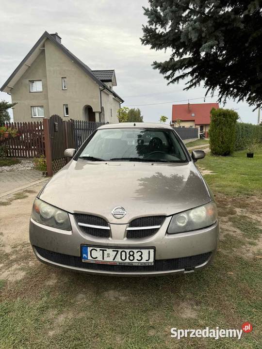 Nissan almera 15 benzyna 98 sedan Rok produkcji 2005 Brudzeń Duży sprzedam