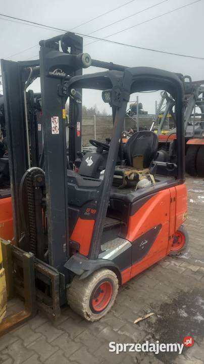 Wózek widłowy Linde E18 PH Evo 2019r wolny skok Linde śląskie