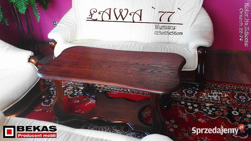 Super Ława L403 Prostokąt Orzech Lakierowany Paczkowo sprzedam