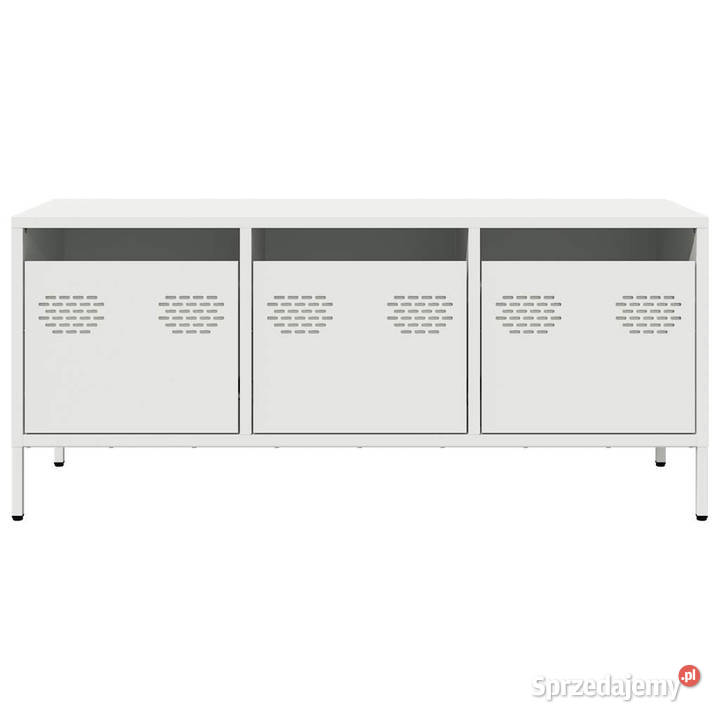 Szafka RTV biała 1015x39x435 stal walcowana na