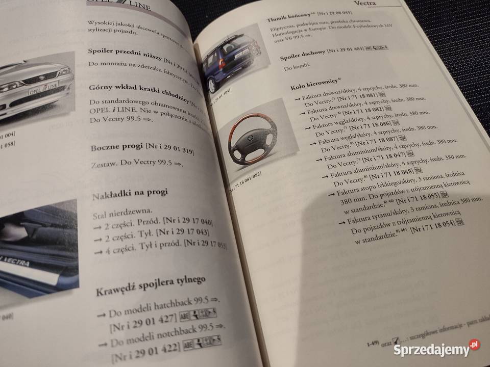 Opel 20012002 Katalog Akcesoriów dodatków tuning motoryzacja, transport