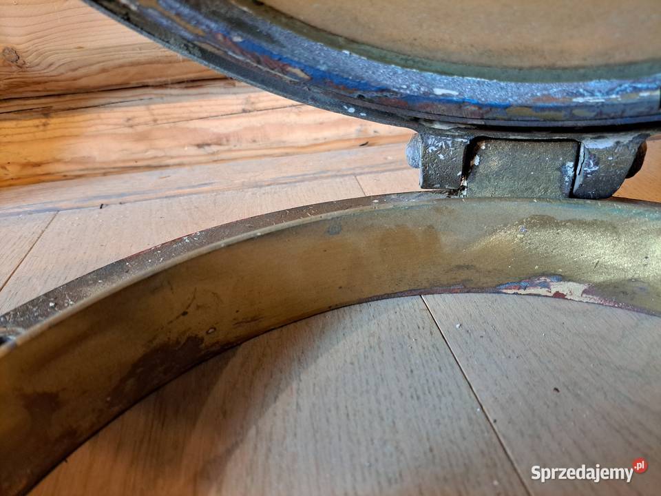 Mosiężny zabytkowy okrętowy luk okienny Warszawa