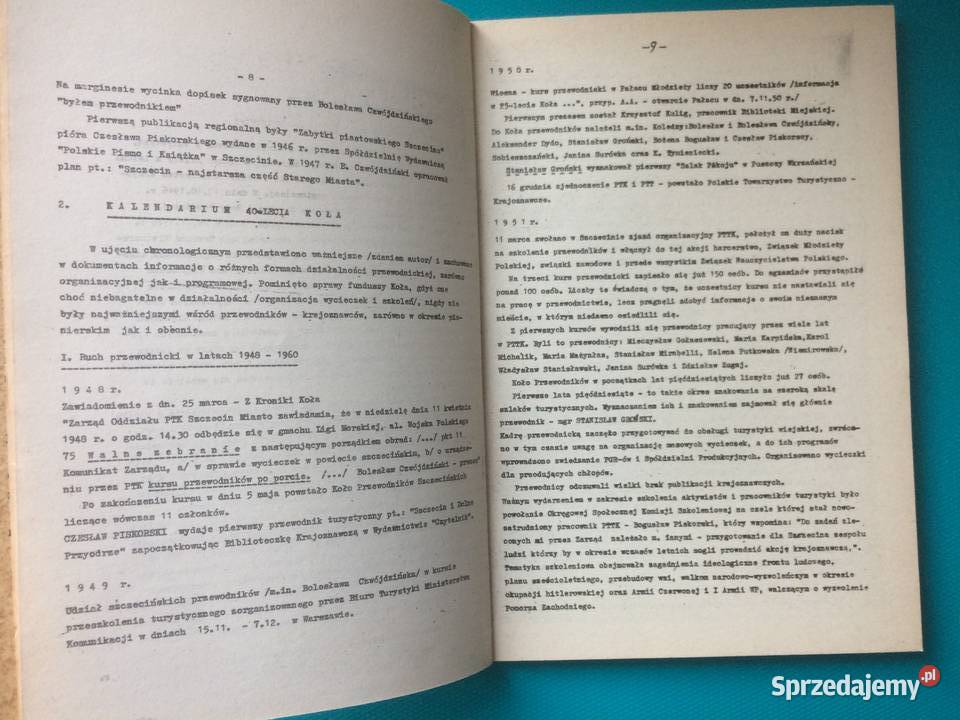 3417 Zarys Dziejów Ruchu Przewodnickiego W Antykwariat Szczecin