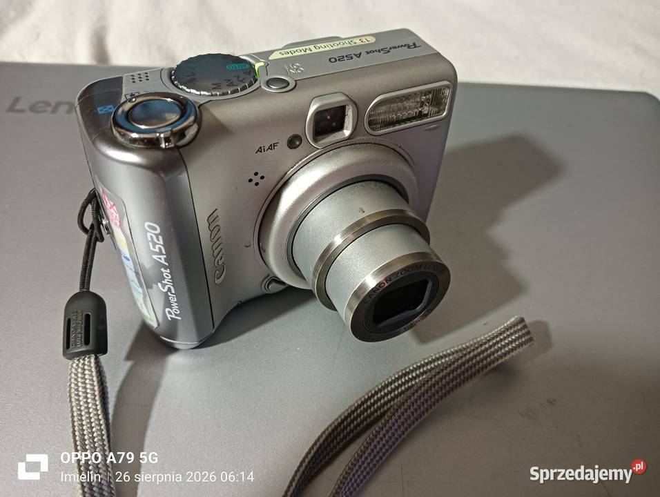 Canon PowerShot A520Retro DigitalSprawny Zestaw Imielin