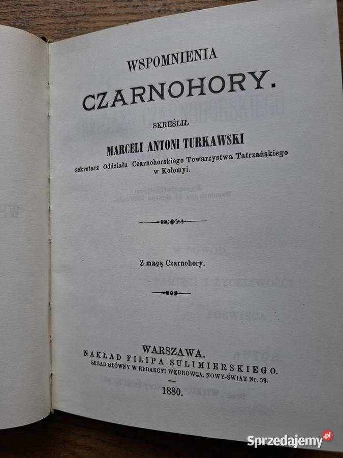 Wspomnienia Czarnohory Marceli Antoni Turkawski małopolskie Kraków