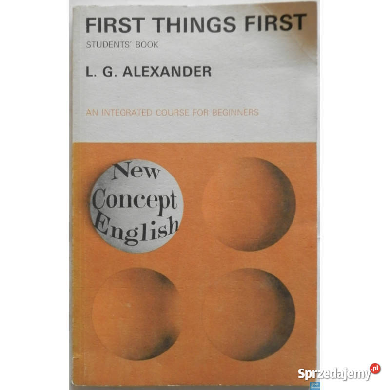 First Things First LG Alexander Książki i Podręczniki Świdnica