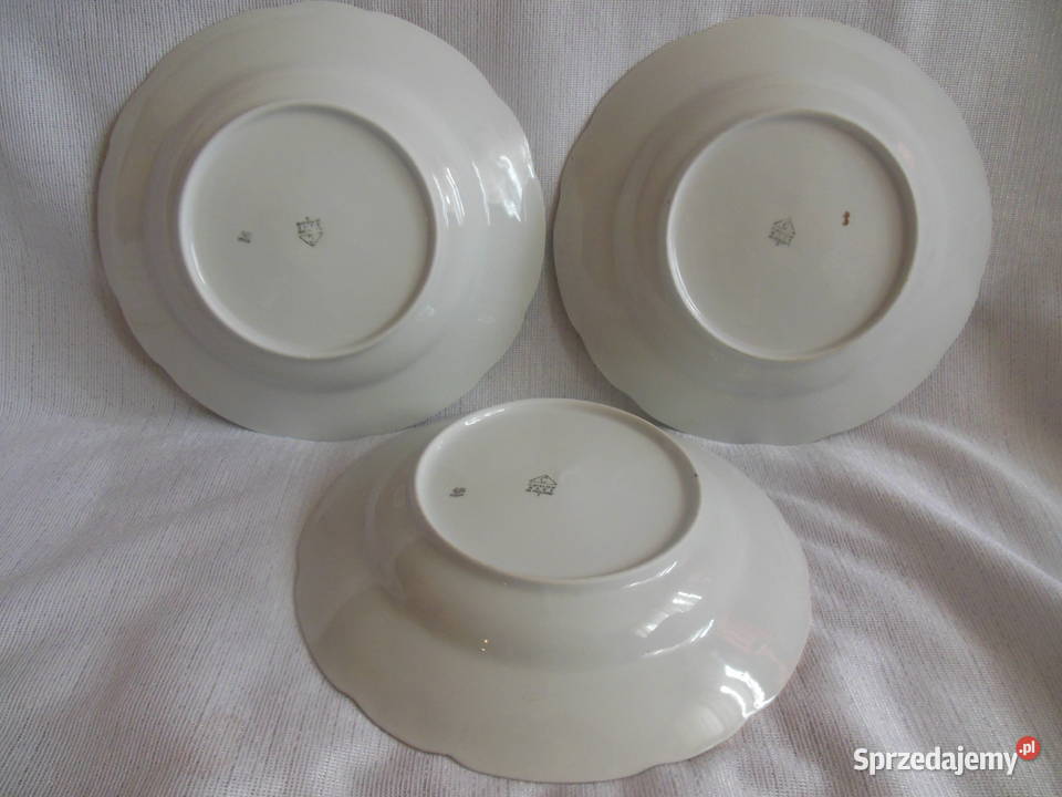 Talerze głębokie obiadowe ĆMIELÓW PRL 3 Kielce
