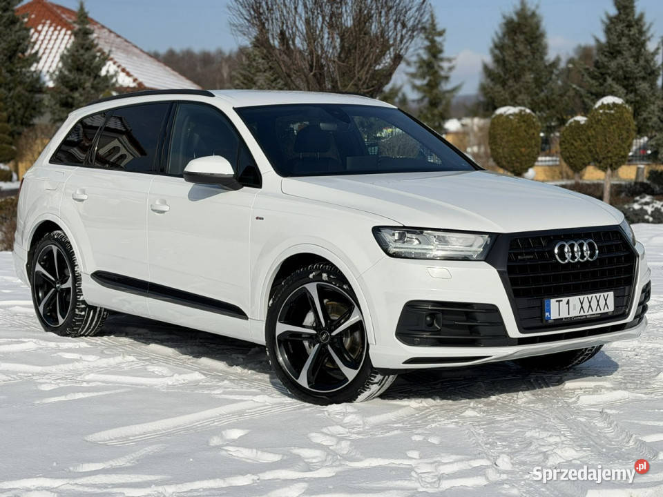 Audi Q7 Bagato Wyposażona S Line Polski Salon kurtyny powietrzne Widełki