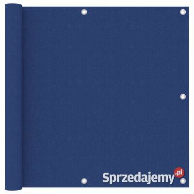 vidaXL Parawan balkonowy niebieski 90x500