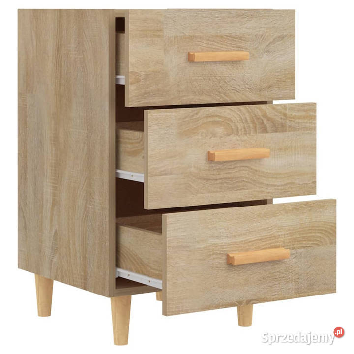 Szafka nocna dąb sonoma 40x40x66 materiał Nocne Warszawa