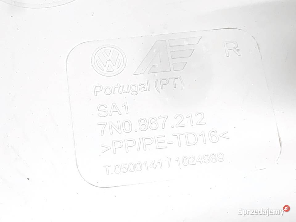 BOCZEK DRZWI PRAWY TYŁ ROLETA VW SHARAN Boczne (drzwi)