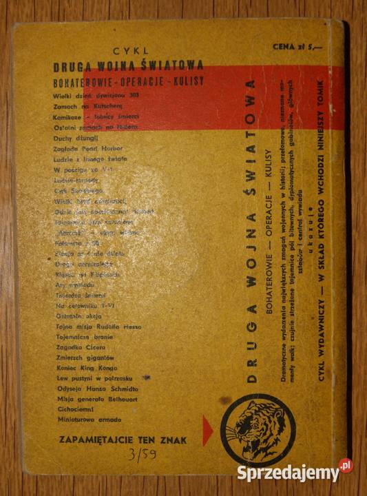 Żółty Tygrys Anthropoid atakuje 1959 historyczne Parczew